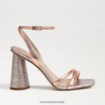 נשים הַנעָלָה Sam Edelman סנדל עקב קיה בלוק ורוד זהב 4XL22X112 - Image 2