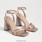 נשים הַנעָלָה Sam Edelman סנדל עקב קיה בלוק ורוד זהב 4XL22X112
