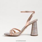 נשים הַנעָלָה Sam Edelman סנדל עקב קיה בלוק ורוד זהב 4XL22X112 - Image 4