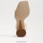 נשים הַנעָלָה Sam Edelman סנדל עקב קיה בלוק חיטה מולבן 4XL22X108 - Image 6