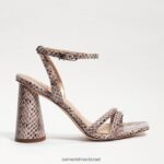 נשים הַנעָלָה Sam Edelman סנדל עקב קיה בלוק נחש roccia mamba 4XL22X99 - Image 2