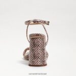 נשים הַנעָלָה Sam Edelman סנדל עקב קיה בלוק נחש roccia mamba 4XL22X99 - Image 5