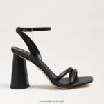נשים הַנעָלָה Sam Edelman סנדל עקב קיה בלוק עור שחור 4XL22X106 - Image 2