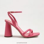 נשים הַנעָלָה Sam Edelman סנדל עקב קיה בלוק עור ורד קרמין 4XL22X107 - Image 2