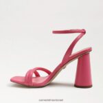 נשים הַנעָלָה Sam Edelman סנדל עקב קיה בלוק עור ורד קרמין 4XL22X107 - Image 4