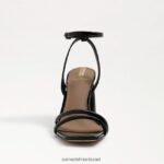 נשים הַנעָלָה Sam Edelman סנדל עקב קיה בלוק פטנט שחור 4XL22X114 - Image 3