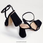 נשים הַנעָלָה Sam Edelman סנדל עקב קיה בלוק שָׁחוֹר 4XL22X117 - Image 7