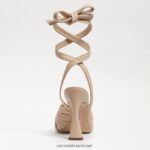 נשים הַנעָלָה Sam Edelman סנדל עקב רצועות של לנורה עור חול קיץ 4XL22X867 - Image 5