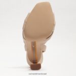 נשים הַנעָלָה Sam Edelman סנדל עקב רצועות של לנורה עור חול קיץ 4XL22X867 - Image 6