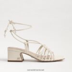 נשים הַנעָלָה Sam Edelman סנדל עקב שרוכים של westley שנהב מודרני 4XL22X397 - Image 2