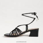 נשים הַנעָלָה Sam Edelman סנדל עקב שרוכים של westley עור שחור 4XL22X398 - Image 4