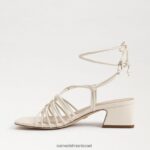 נשים הַנעָלָה Sam Edelman סנדל עקב שרוכים של westley שנהב מודרני 4XL22X397 - Image 4