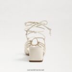 נשים הַנעָלָה Sam Edelman סנדל עקב שרוכים של westley שנהב מודרני 4XL22X397 - Image 5
