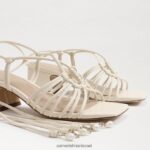 נשים הַנעָלָה Sam Edelman סנדל עקב שרוכים של westley שנהב מודרני 4XL22X397 - Image 7
