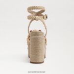 נשים הַנעָלָה Sam Edelman סנדל פלטפורמה של טייט קליפת ביצה 4XL22X689 - Image 5