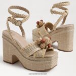 נשים הַנעָלָה Sam Edelman סנדל פלטפורמה של טייט קליפת ביצה 4XL22X689 - Image 7