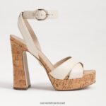 נשים הַנעָלָה Sam Edelman סנדל פלטפורמה של kayna שנהב מודרני 4XL22X511 - Image 2