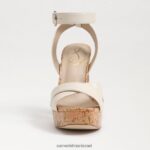 נשים הַנעָלָה Sam Edelman סנדל פלטפורמה של kayna שנהב מודרני 4XL22X511 - Image 3