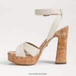 נשים הַנעָלָה Sam Edelman סנדל פלטפורמה של kayna שנהב מודרני 4XL22X511 - Image 4