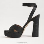 נשים הַנעָלָה Sam Edelman סנדל פלטפורמה של kayna שָׁחוֹר 4XL22X513 - Image 4