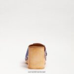 נשים הַנעָלָה Sam Edelman סנדל פלטפורמה של marcia כְּחוֹל 4XL22X62 - Image 5