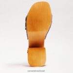 נשים הַנעָלָה Sam Edelman סנדל פלטפורמה של marcia כְּחוֹל 4XL22X62 - Image 6