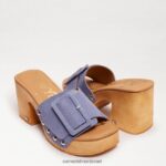 נשים הַנעָלָה Sam Edelman סנדל פלטפורמה של marcia כְּחוֹל 4XL22X62 - Image 7