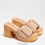 נשים הַנעָלָה Sam Edelman סנדל פלטפורמה של marcia בז' 4XL22X61