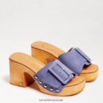 נשים הַנעָלָה Sam Edelman סנדל פלטפורמה של marcia כְּחוֹל 4XL22X62