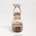 נשים הַנעָלָה Sam Edelman סנדל פלטפורמה של nolita עור שנהב מודרני 4XL22X722 - Image 3