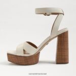נשים הַנעָלָה Sam Edelman סנדל פלטפורמה של nolita עור שנהב מודרני 4XL22X722 - Image 4