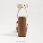 נשים הַנעָלָה Sam Edelman סנדל פלטפורמה של nolita עור שנהב מודרני 4XL22X722 - Image 5