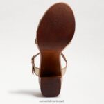 נשים הַנעָלָה Sam Edelman סנדל פלטפורמה של trista שמפנייה 4XL22X401 - Image 6