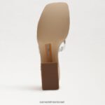 נשים הַנעָלָה Sam Edelman סנדל פלטפורמת dev לבן בוהק 4XL22X545 - Image 6