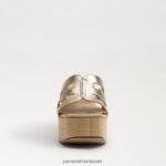 נשים הַנעָלָה Sam Edelman סנדל פלטפורמת dev עלה זהב 4XL22X547 - Image 3
