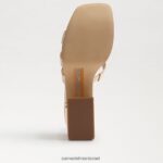 נשים הַנעָלָה Sam Edelman סנדל פלטפורמת dev עלה זהב 4XL22X547 - Image 6