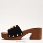 נשים הַנעָלָה Sam Edelman סנדל פרנצ'ינה זמש שחור 4XL22X520 - Image 4