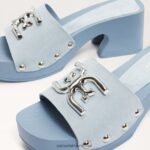 נשים הַנעָלָה Sam Edelman סנדל פרנצ'ינה כחול בהיר 4XL22X521 - Image 7