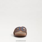 נשים הַנעָלָה Sam Edelman סנדל רב מגלשות nettie אינדיגו מכובס 4XL22X425 - Image 3
