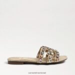 נשים הַנעָלָה Sam Edelman סנדל שקופיות bay 16 עור קליפת ביצה 4XL22X535 - Image 2