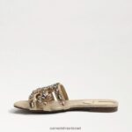 נשים הַנעָלָה Sam Edelman סנדל שקופיות bay 16 עור קליפת ביצה 4XL22X535 - Image 4