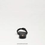 נשים הַנעָלָה Sam Edelman סנדל שקופיות bay 16 עור שחור 4XL22X534 - Image 5