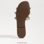 נשים הַנעָלָה Sam Edelman סנדל שקופיות bay 16 עור קליפת ביצה 4XL22X535 - Image 6