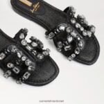 נשים הַנעָלָה Sam Edelman סנדל שקופיות bay 16 עור שחור 4XL22X534 - Image 7