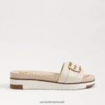 נשים הַנעָלָה Sam Edelman סנדל שקופיות אמיליה שנהב מודרני 4XL22X509 - Image 2