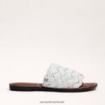 נשים הַנעָלָה Sam Edelman סנדל שקופיות ארוג גריפין לבן בוהק 4XL22X638 - Image 2