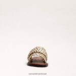 נשים הַנעָלָה Sam Edelman סנדל שקופיות ארוג של giada עלה זהב 4XL22X406 - Image 3