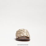 נשים הַנעָלָה Sam Edelman סנדל שקופיות ארוג גריפין עור יוטה 4XL22X636 - Image 3