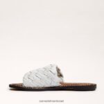 נשים הַנעָלָה Sam Edelman סנדל שקופיות ארוג גריפין לבן בוהק 4XL22X638 - Image 4