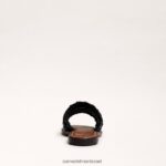 נשים הַנעָלָה Sam Edelman סנדל שקופיות ארוג של giada שָׁחוֹר 4XL22X405 - Image 5